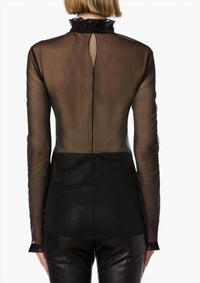 Techno chiffon blouse