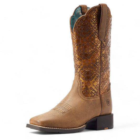 Ariat - WOMEN'S ROUND UP WIDE SQUARE TOE WESTERN BOOT