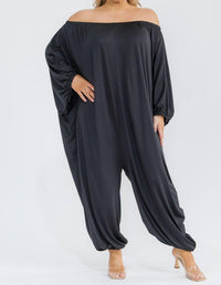 Karen T Design - Long Sleeve Harem Jumpsuit - Plus