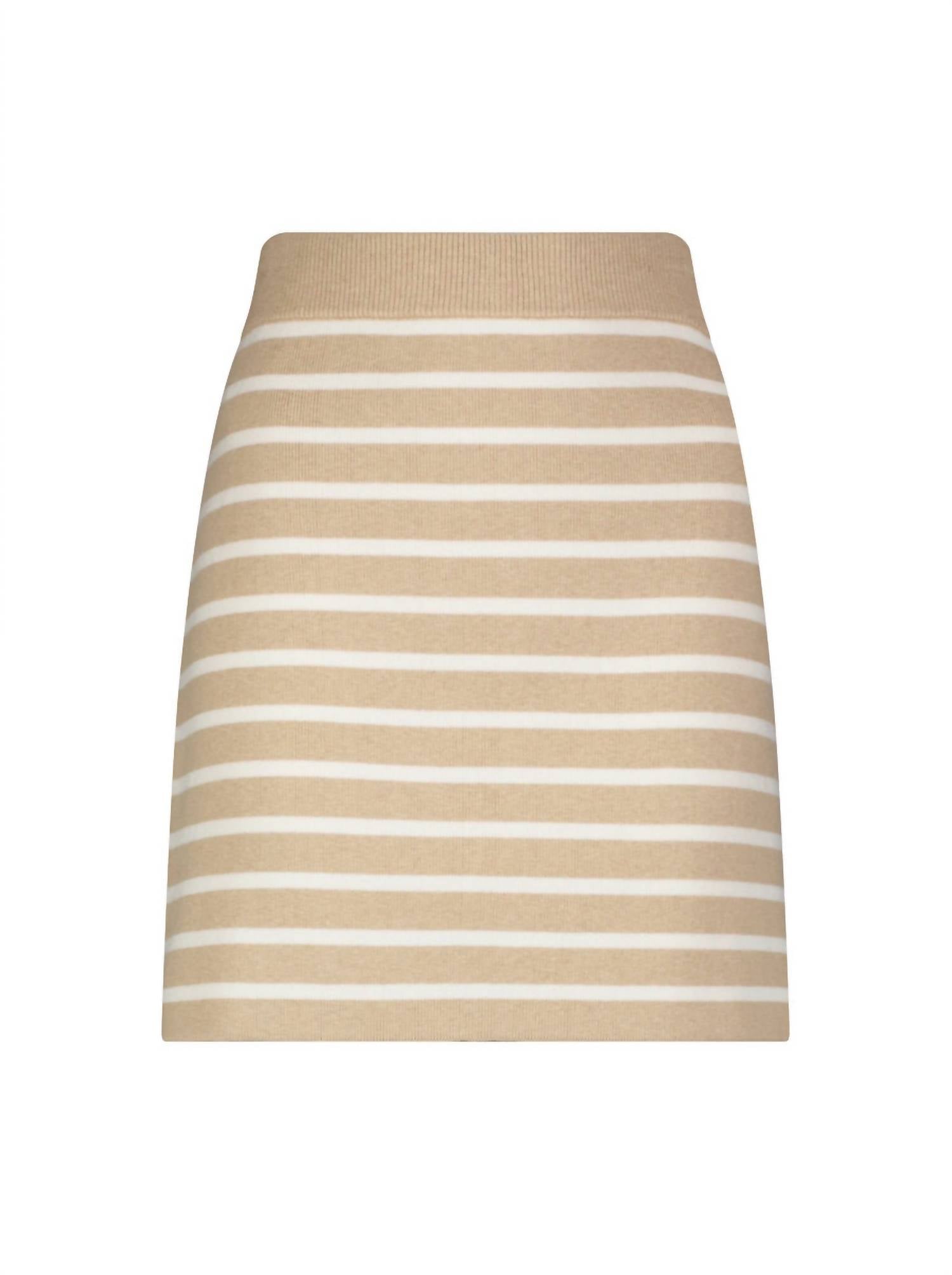Minnie Rose - Full Needle Striped Mini Skirt