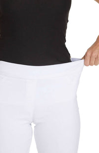 Slimsation By Multiples - Pull On Twill Ankle Pants