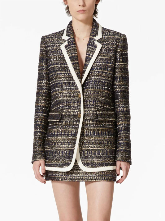 Valentino - Tweed Party Single-breasted Blazer