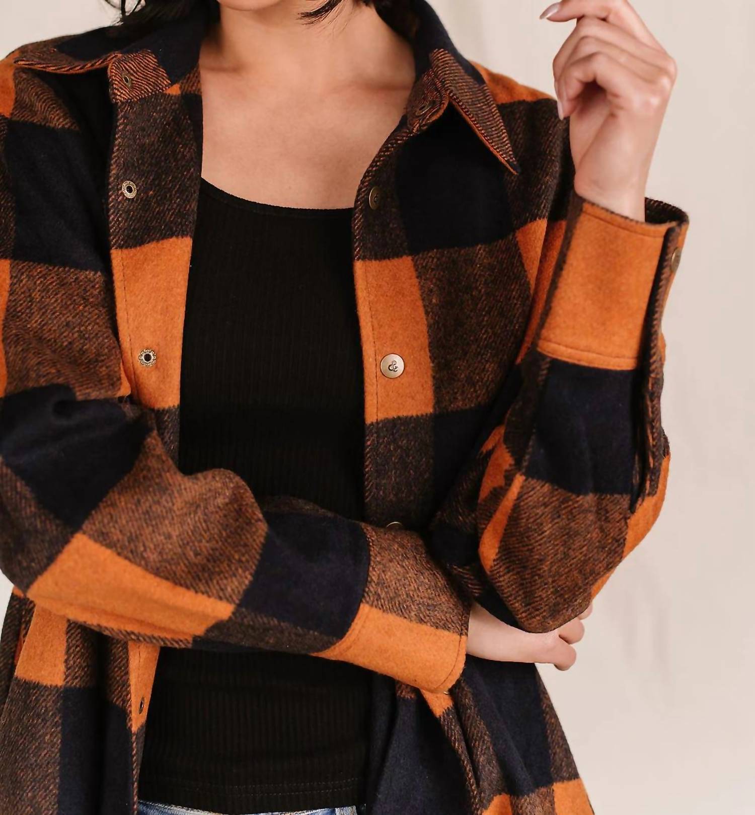 Ampersand Ave - Frankie Plaid Shacket