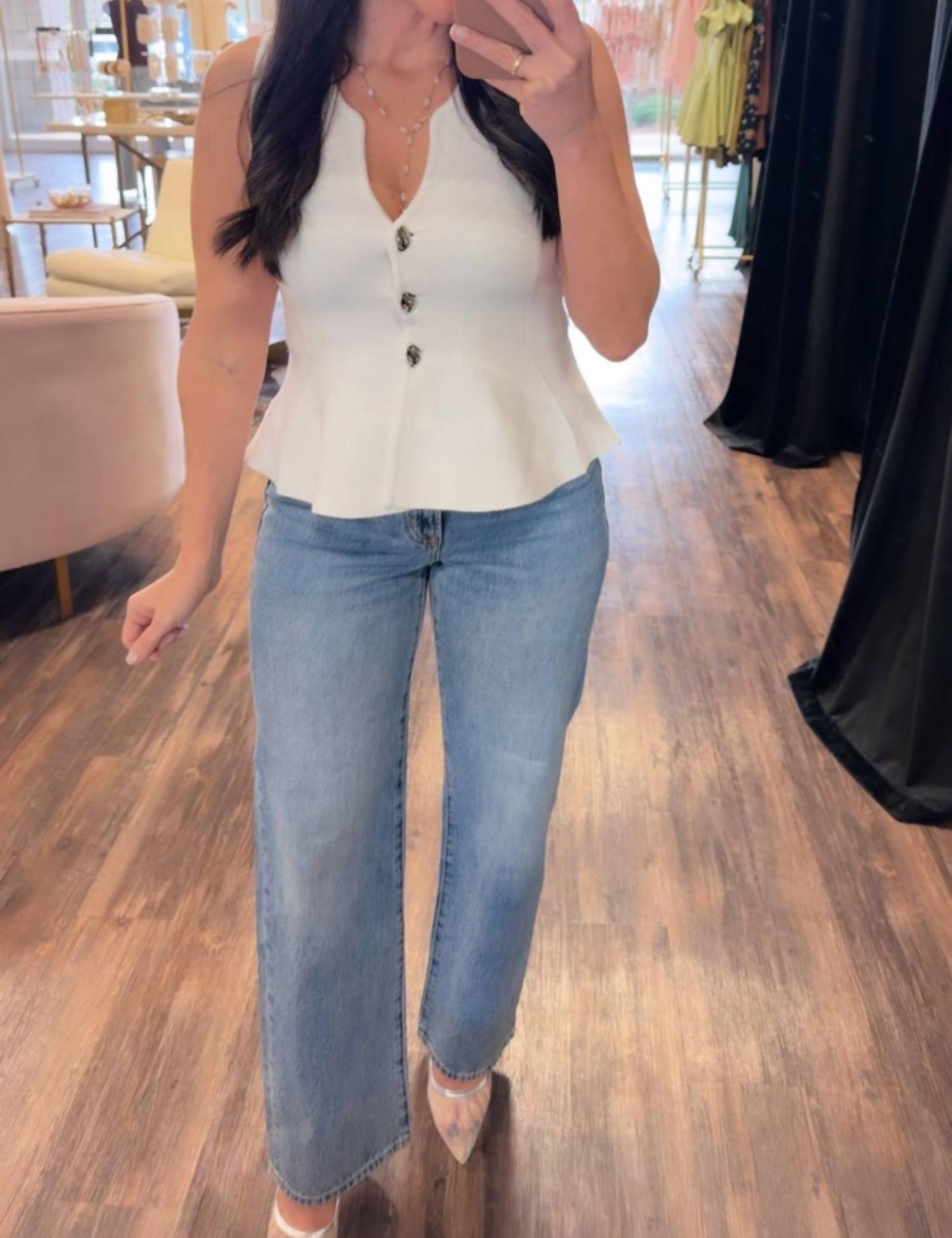 Glam - Sutton Peplum Knit Top