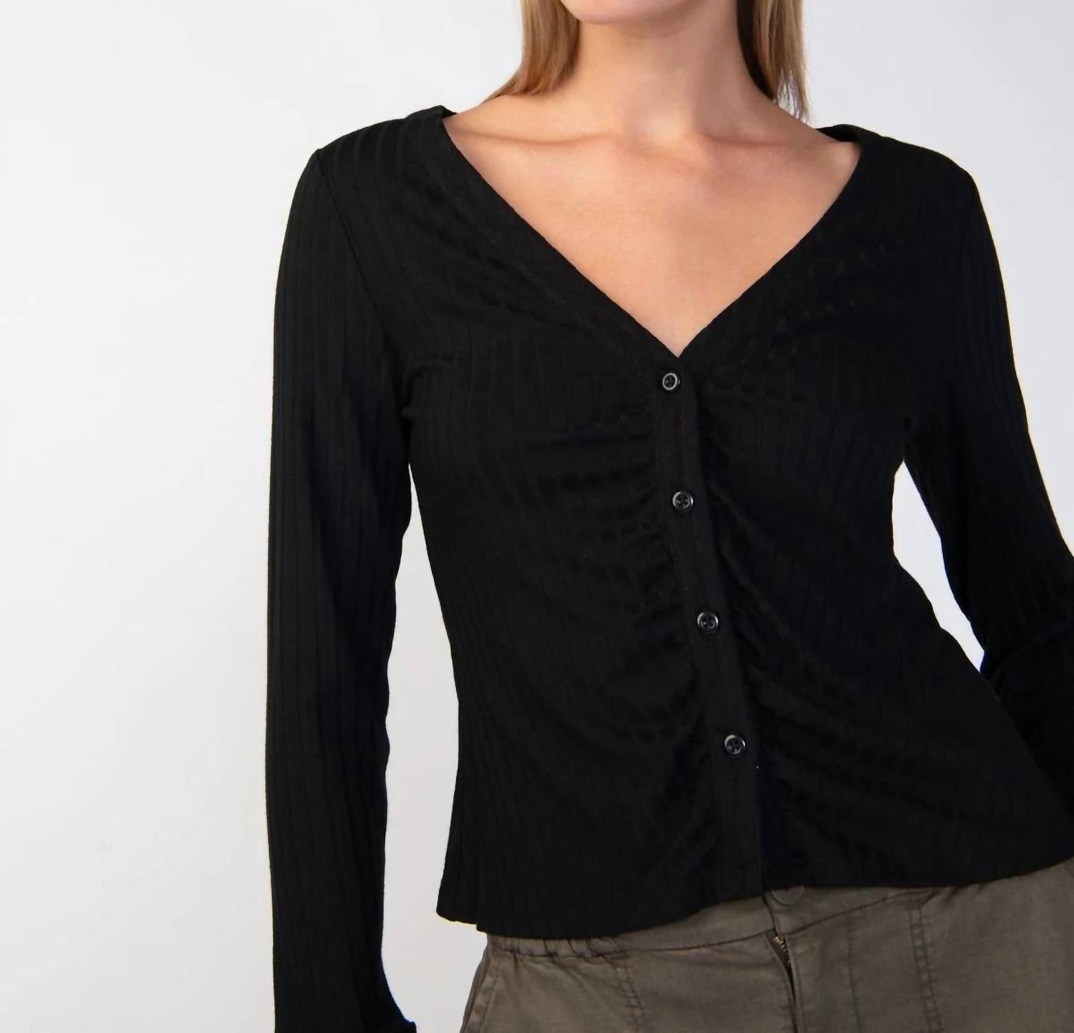 Sanctuary - Wide Cuff Knit Blouse