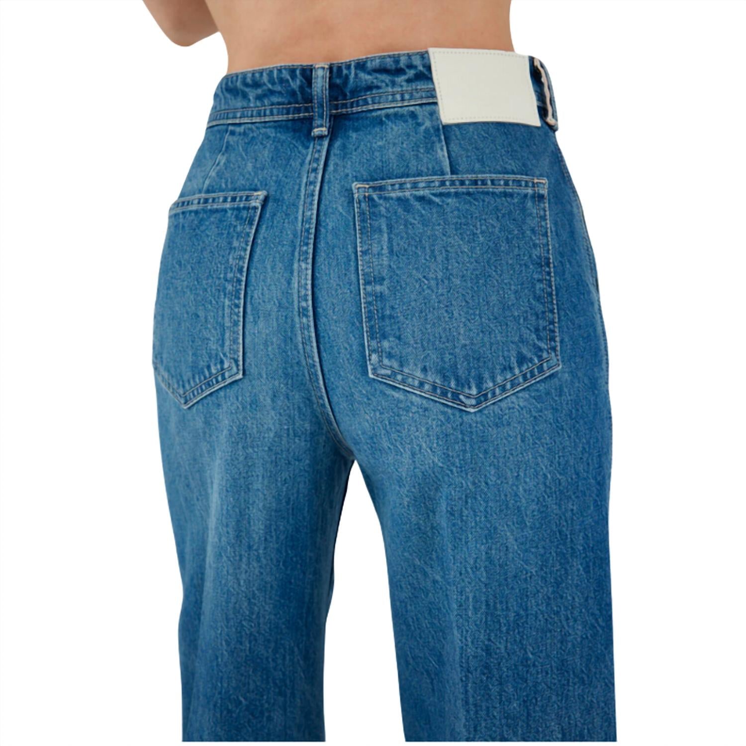 Moussy - Cambria Centerpress Wide-cropped Jean