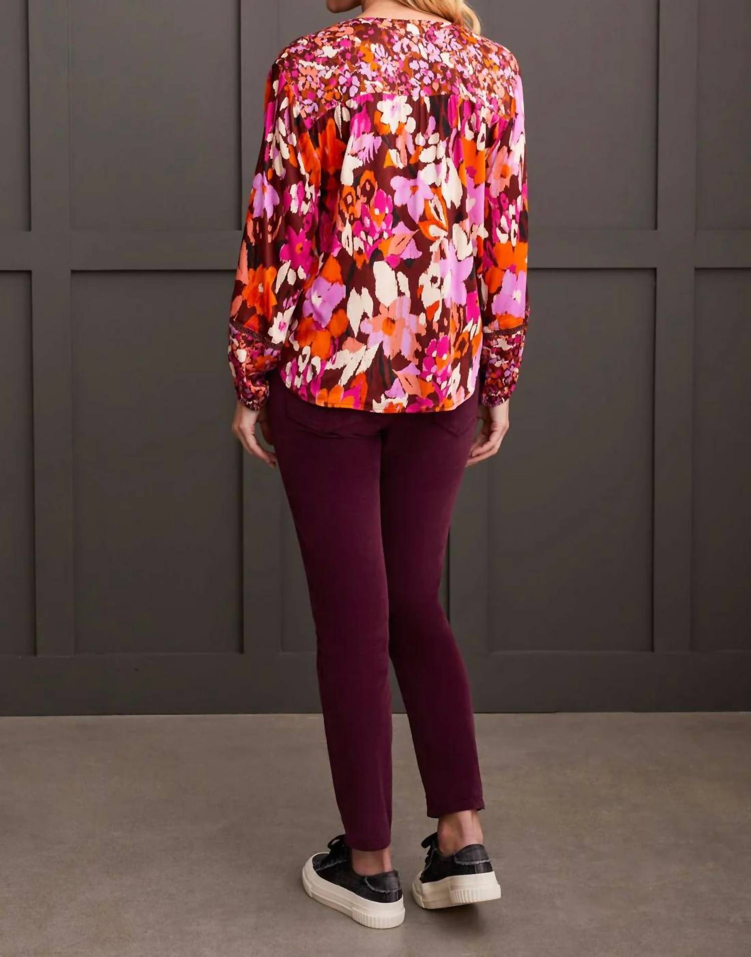 Tribal - Carson Combo Print Challis Blouse