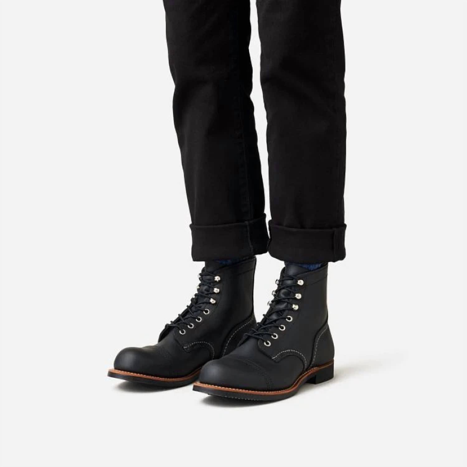 Red Wing Shoes Men Heritage Iron Ranger Boot in black - men's boots - view 5