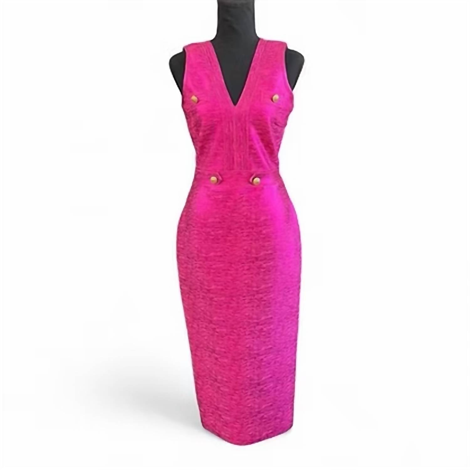 F&P - Women's Midi Dress With Buttons