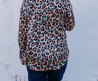 Joy Joy - Leopard Oversized Blouse