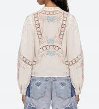 SEA Women's Vesna Blouse in white - women's blouse - detail view