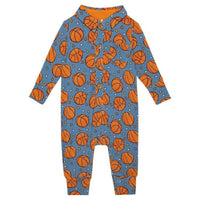Posh Peanut - Long Sleeve Collared Henley Long Romper