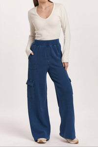 DEAR JOHN DENIM Becca Wide Leg Pants in dark indigo - women's pants