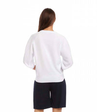 Karen Kane - 3/4 Puff Sleeve Raglan Sweater