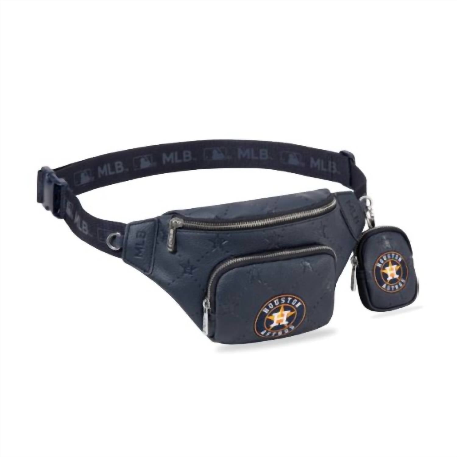 Montana West - Women's Houston Astros Logo Fanny Pack Sling Crossbody Bag