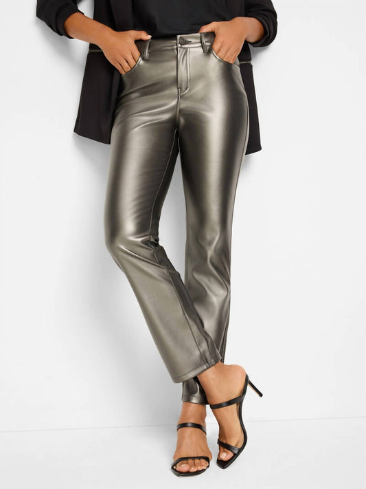 Nic + Zoe - Daytrip Metallic Faux Leather Pants