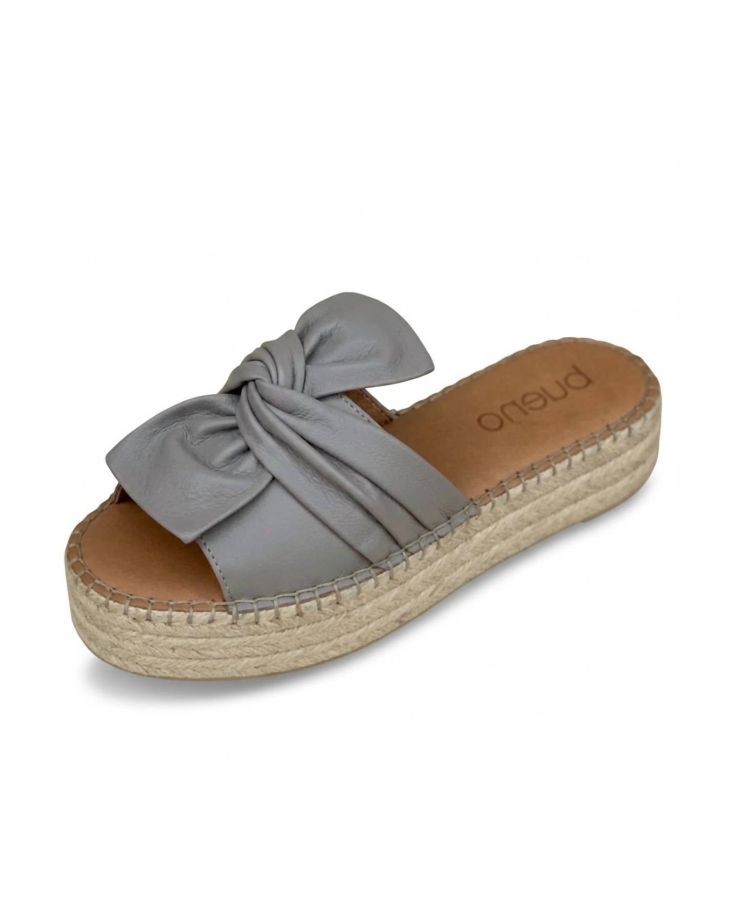 bueno Women's Kooma Sandals in light grey - women's sandal