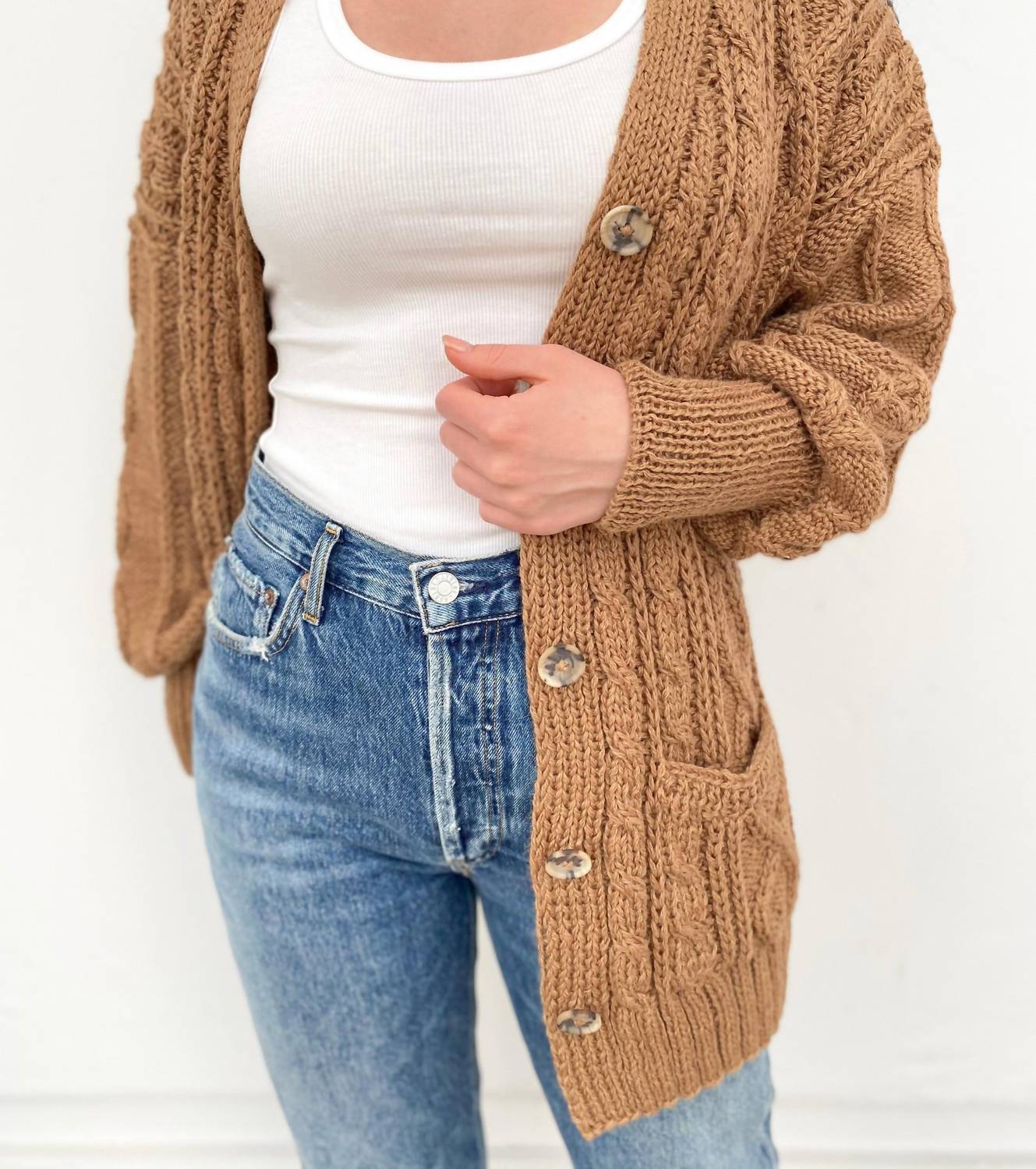 Smythe - Handknit Cableknit Cardigan