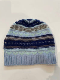 Cute Stuff Women's Fair Isle Beanie Hat in hello greece - women's hat
