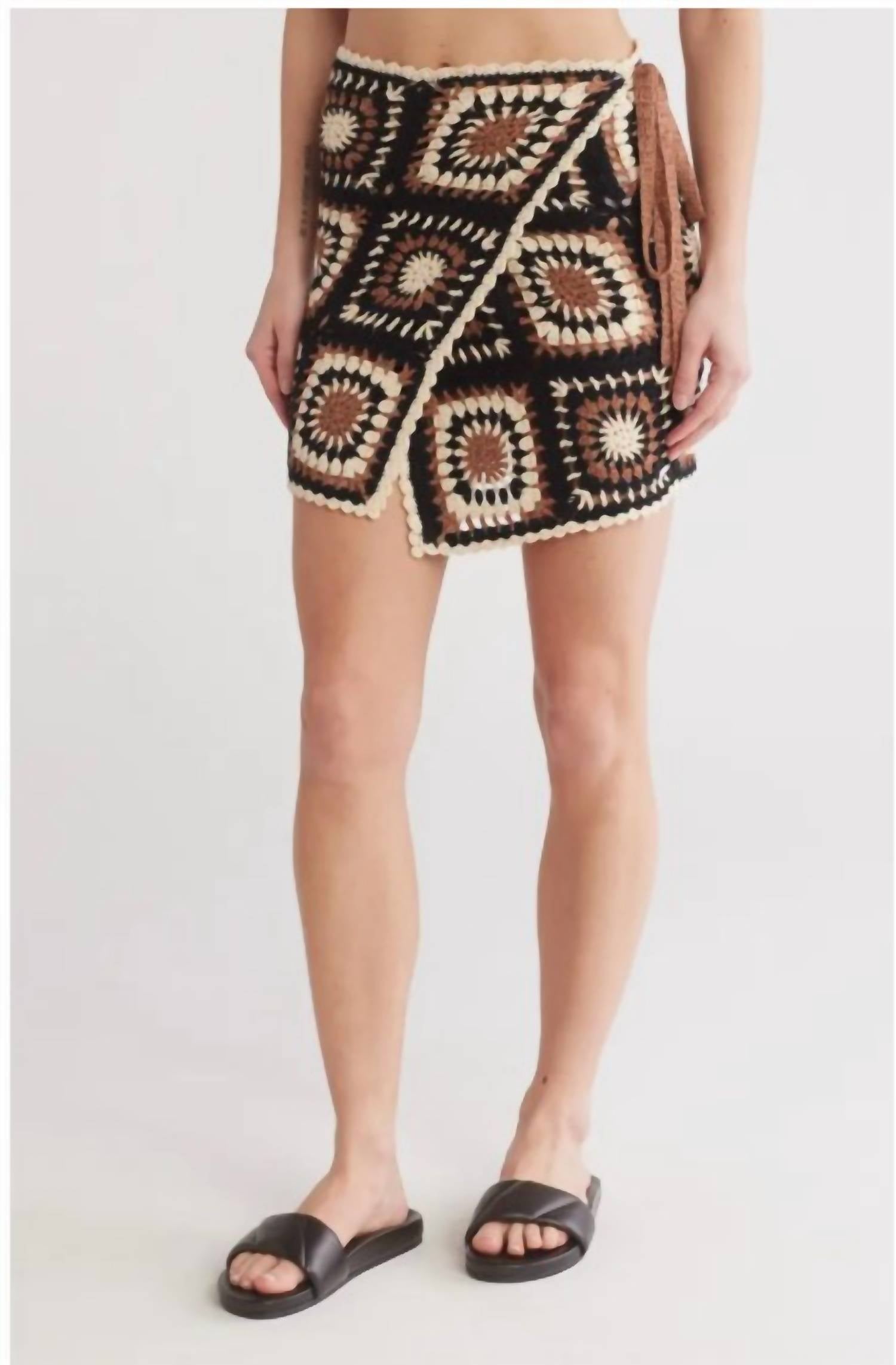 Elan - Esmeralda Crochet Wrap Skirt