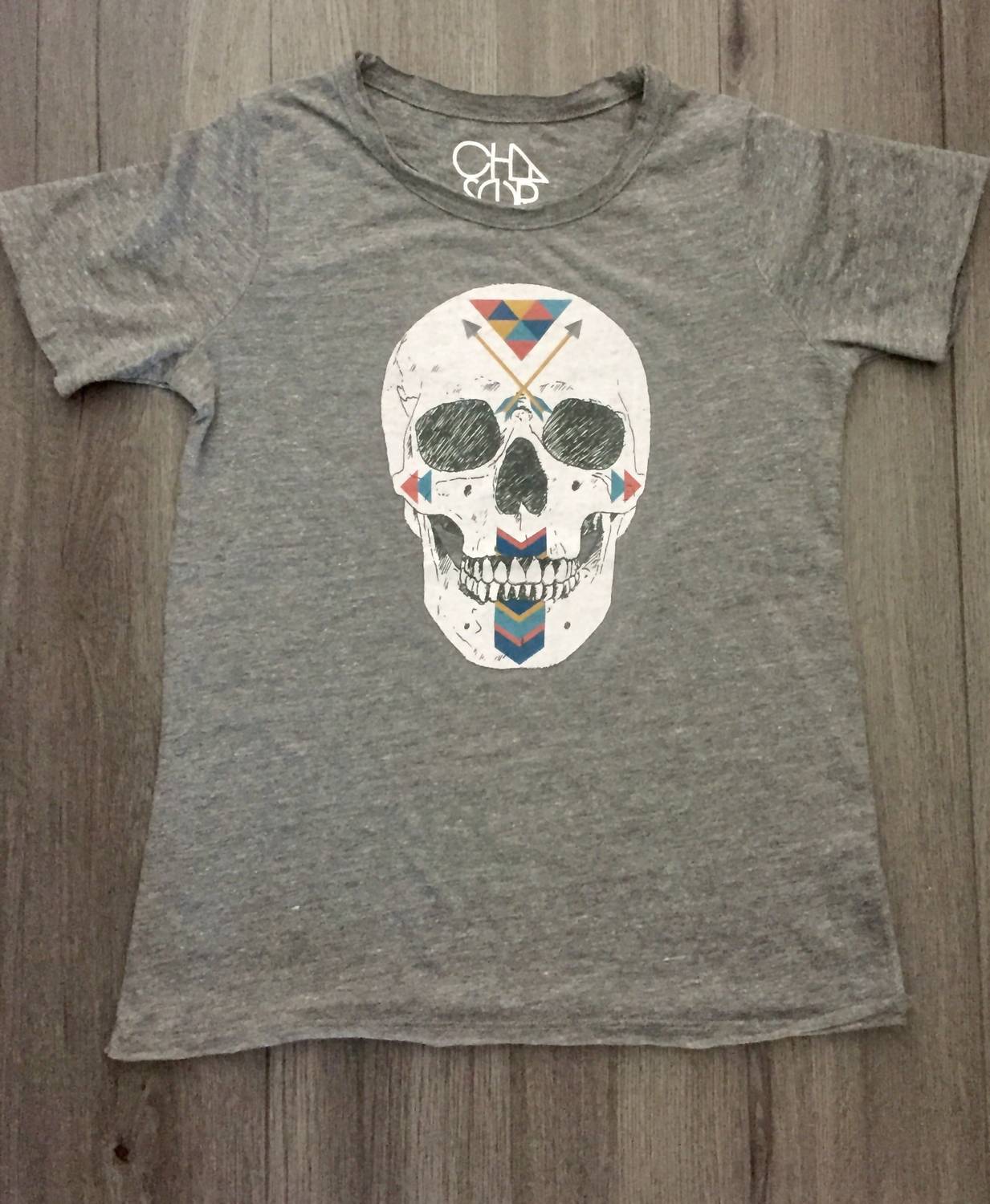 Chaser - Women's Aztec Skull Graphic Tee