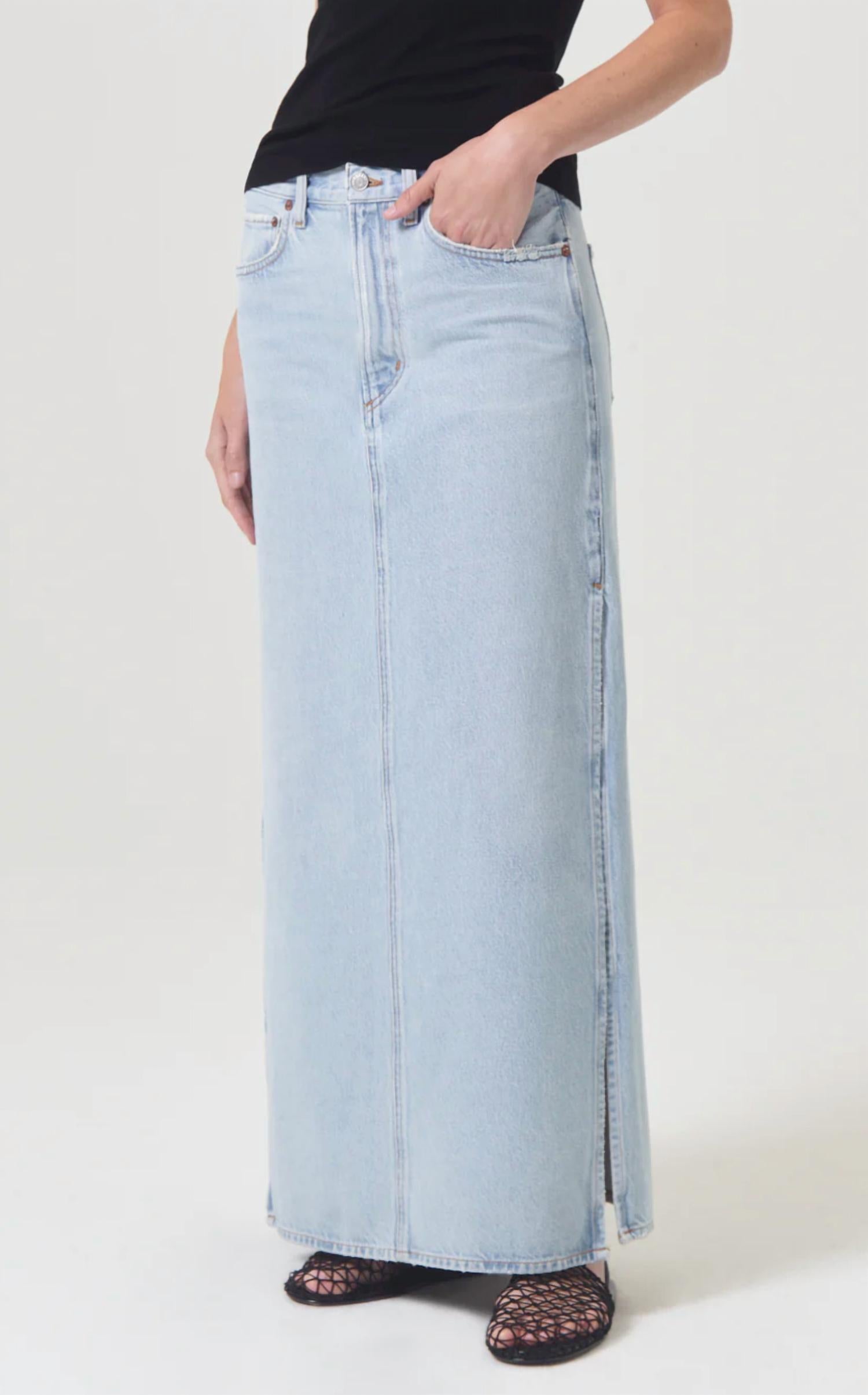 Agolde - Astrid Slice Maxi Skirt