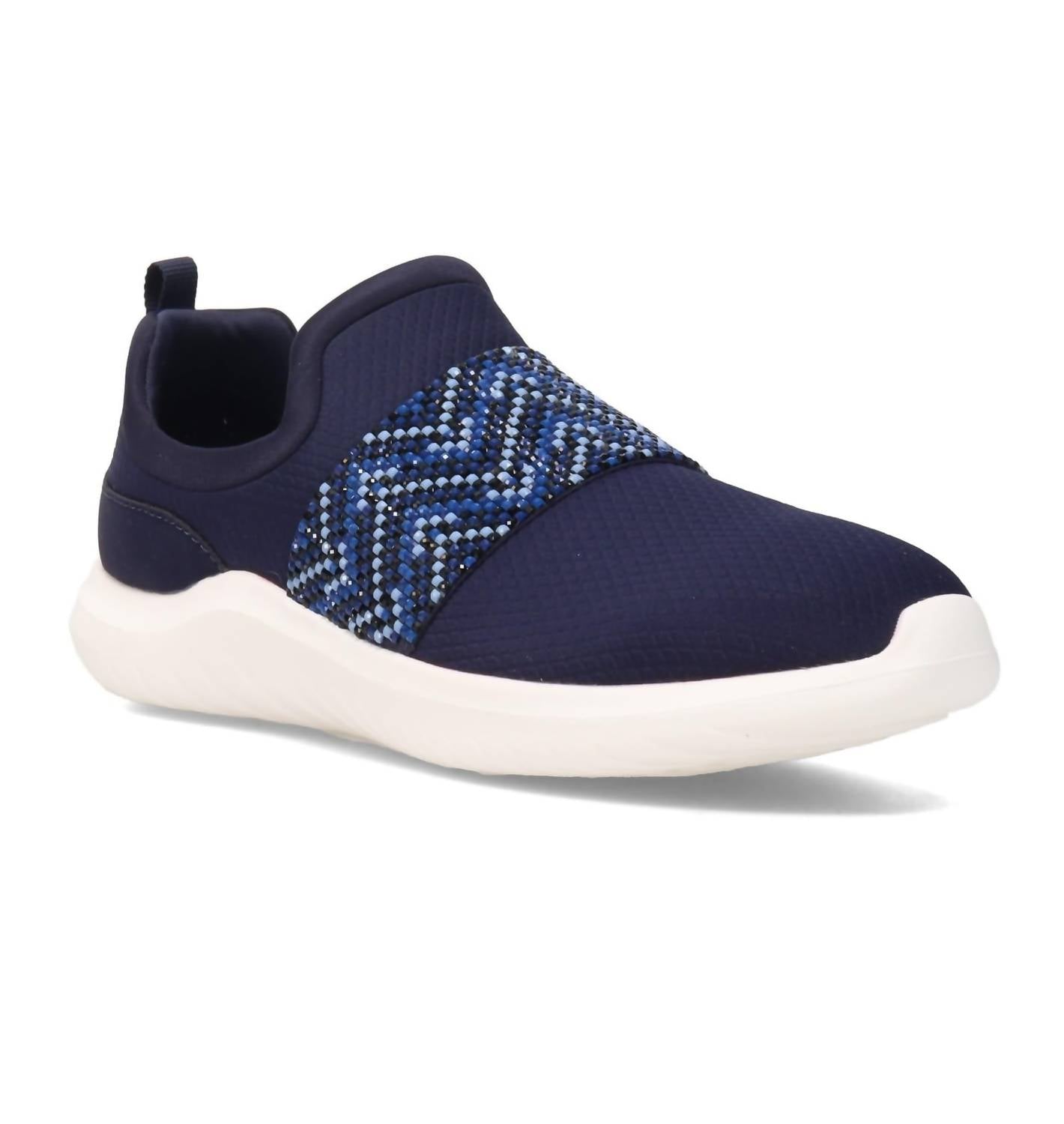 Clarks Women's Nova Way Sneaker in dark navy combi - women's sneaker