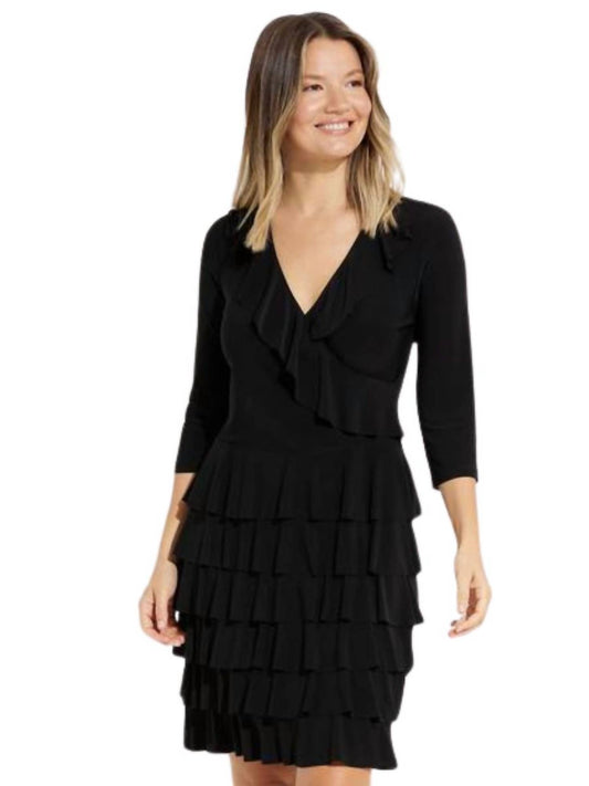 Joseph Ribkoff - Ruffled Wrap Dress