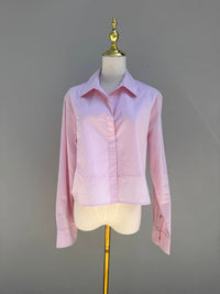 Cissa - Women's Bib Long Sleeve Button Down Shirt
