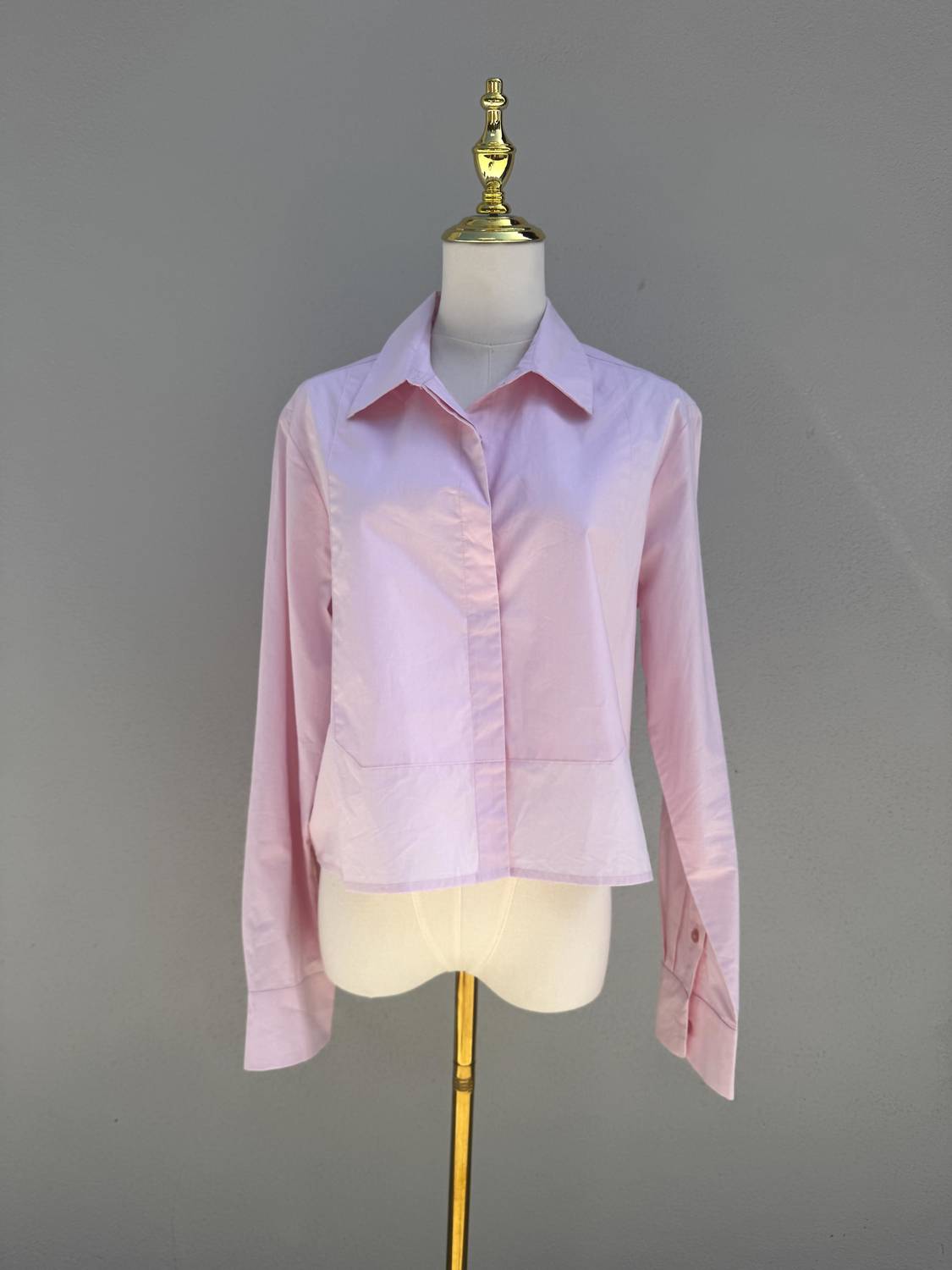 Cissa - Women's Bib Long Sleeve Button Down Shirt