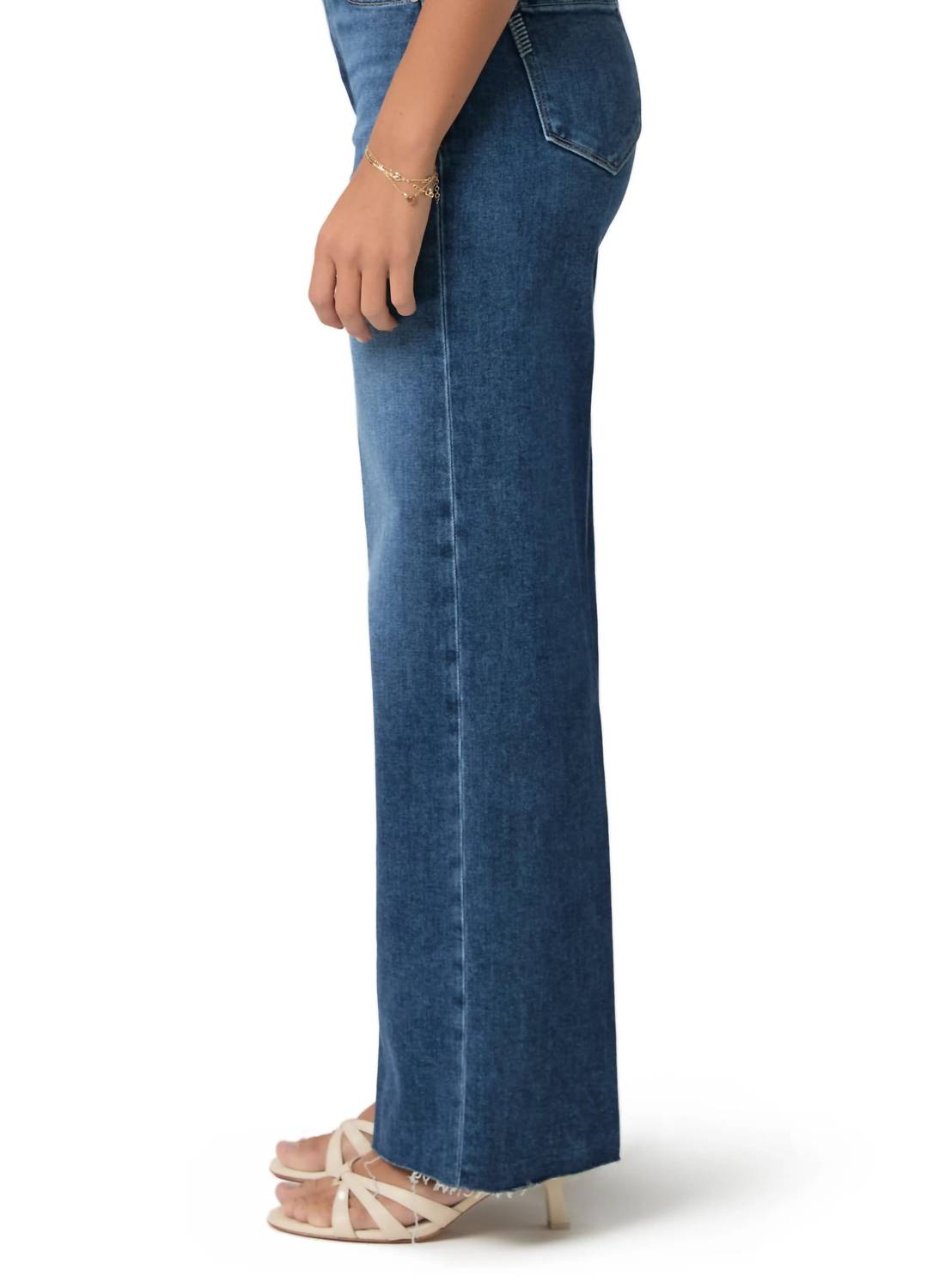 Paige Anessa Wide Leg Jeans in aerial - women's jeans - alternate view