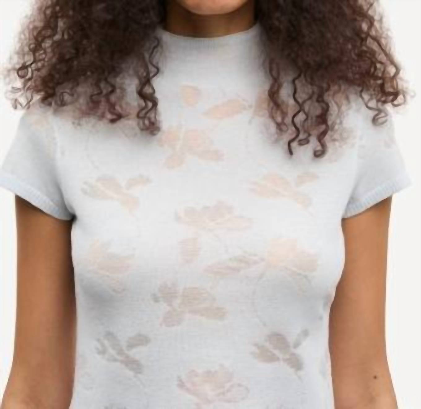 Samsoe - Samarine Sheer Floral Jacquard T Shirt