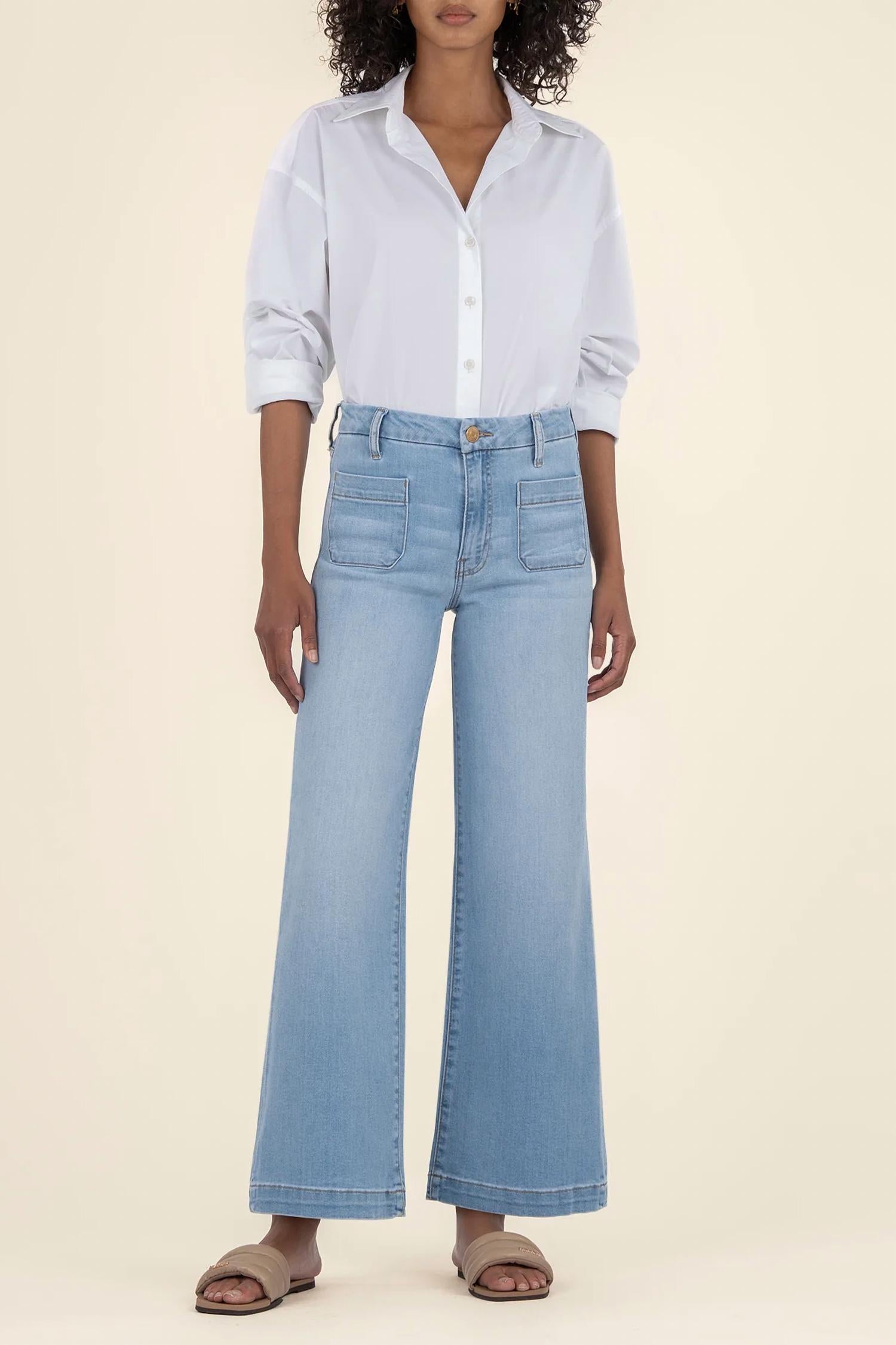 Kut From The Kloth - Meg Wide Leg Denim Pants
