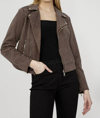 Frank Lyman - Sparkle Knit Moto Jacket