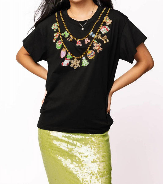 Queen Of Sparkles - Christmas Necklace Tee
