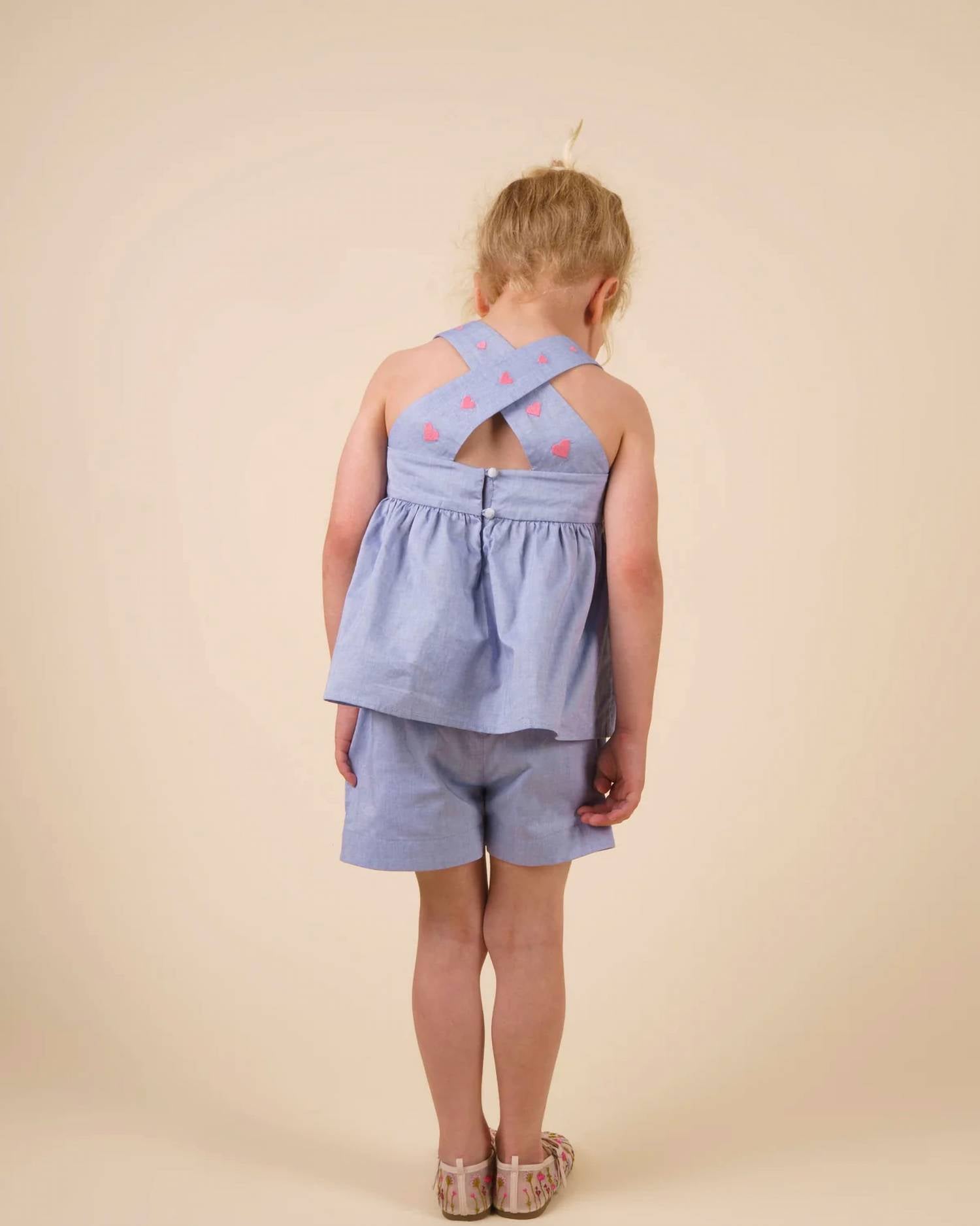 Early Sunday - Romy Embroidered Hearts Blouse