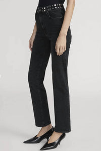 Frame - Le Sleek Straight Studded Jean