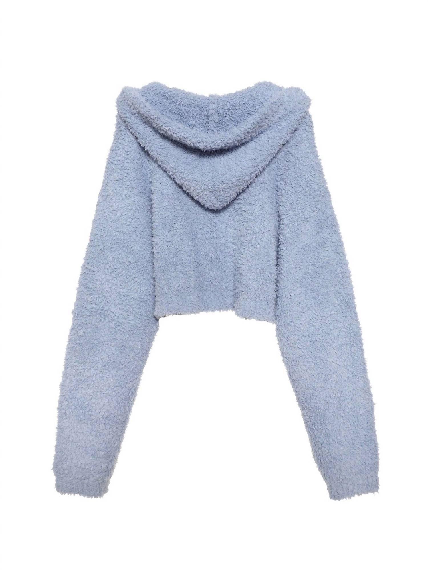 BOYS LIE Bodhi Alex Hoodie in blue - women's top - view 4