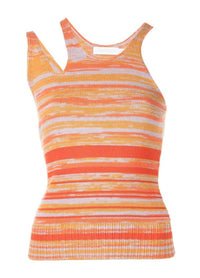 JONATHAN SIMKHAI AVANI SPACE DYE TANK TOP in lupine - women's tank top - alternate view
