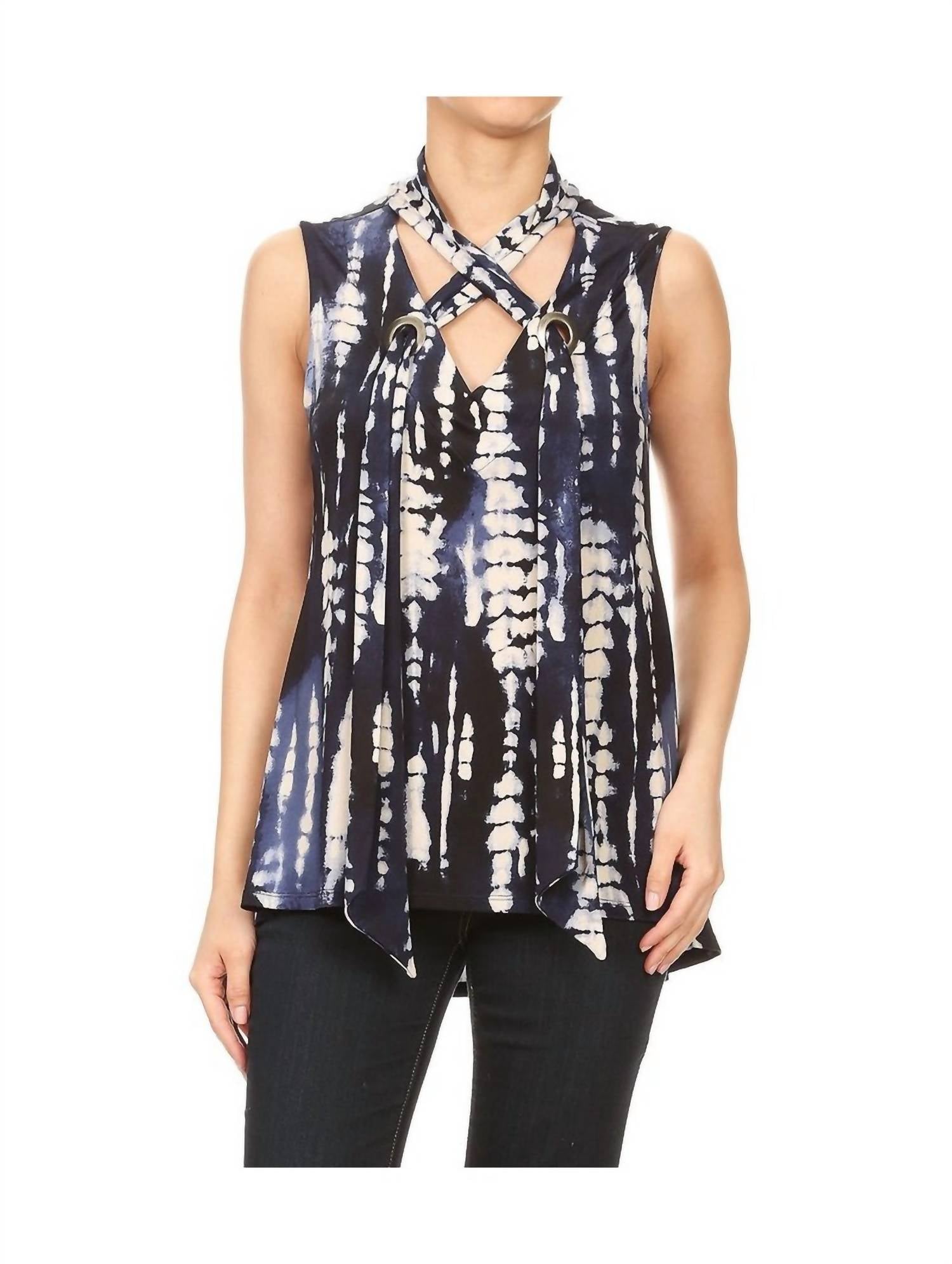 Ariella - Tie Dye Scarf Top