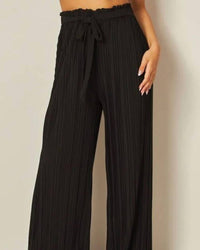 Love Poem - Tie Front Pleated Pant - Plus
