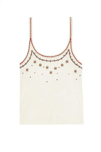 The Great. - Beaded Slim Tank Top