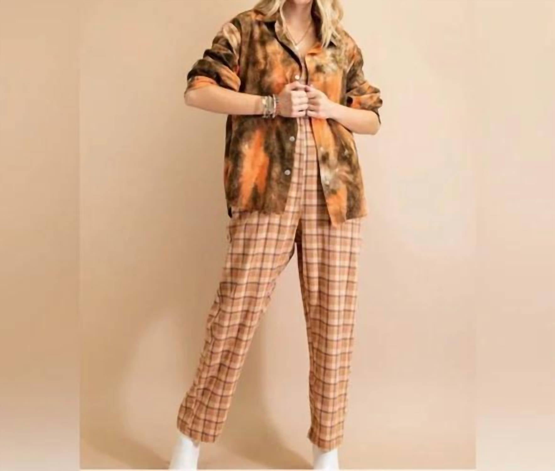 Kori - Tie Dye Fabric Voyager Flannel Shacket