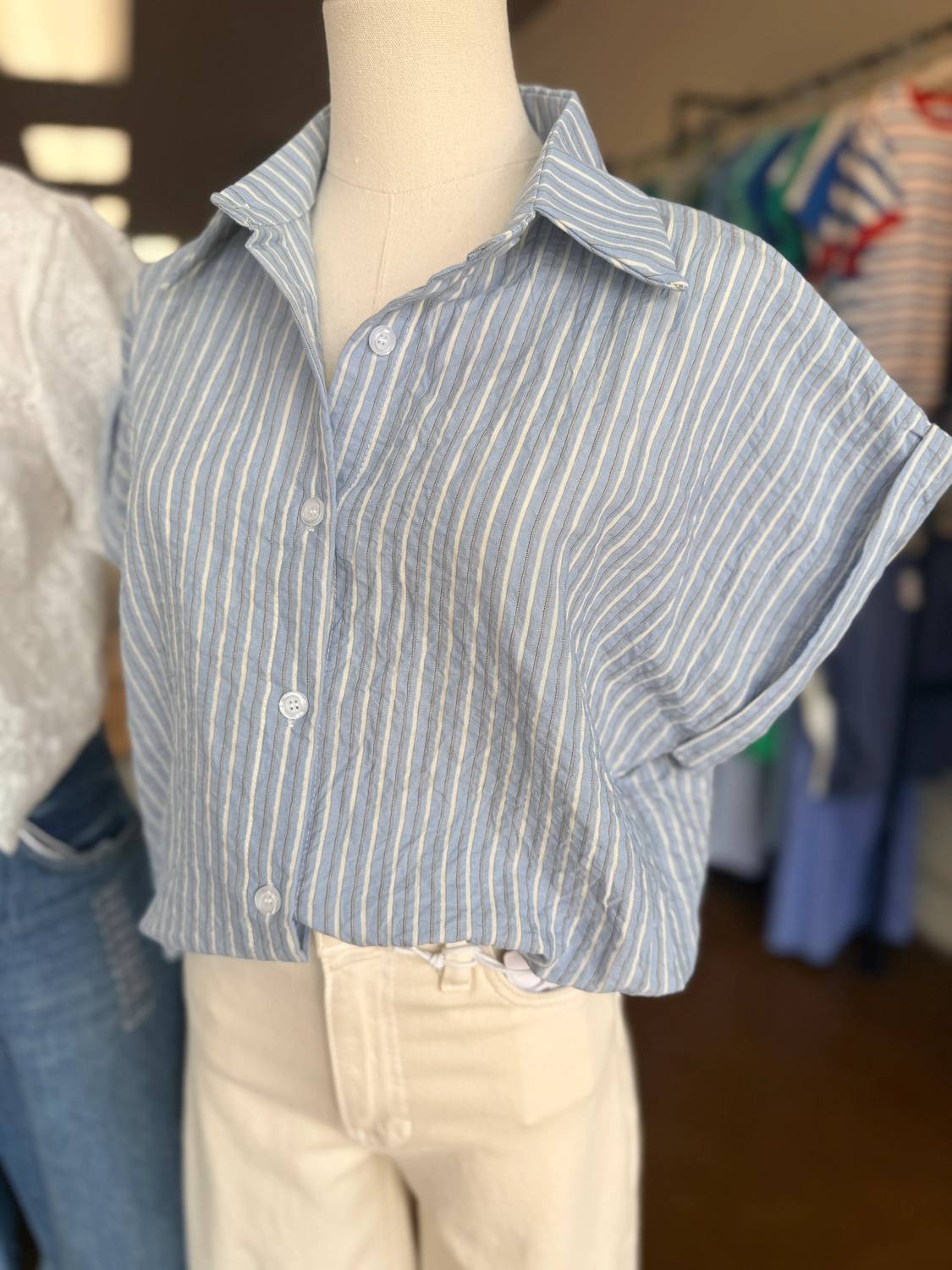 Kld - Women's Tracy Button Front Blouse