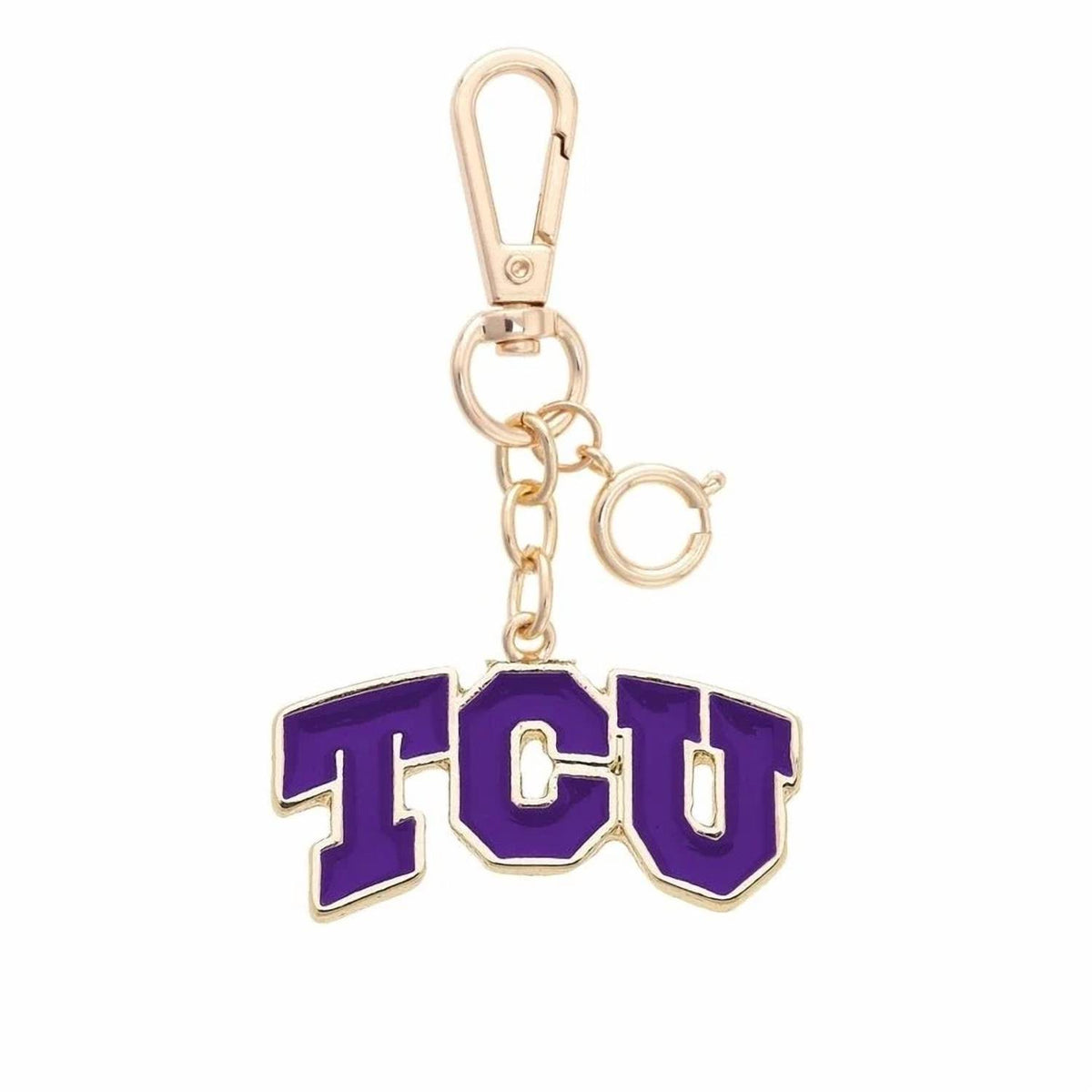 Canvas Style - Women's Tcu Horned Frogs Enamel Logo Bag Charm