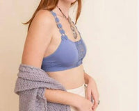 Leto - Boho Eye Lace Applique Bralette