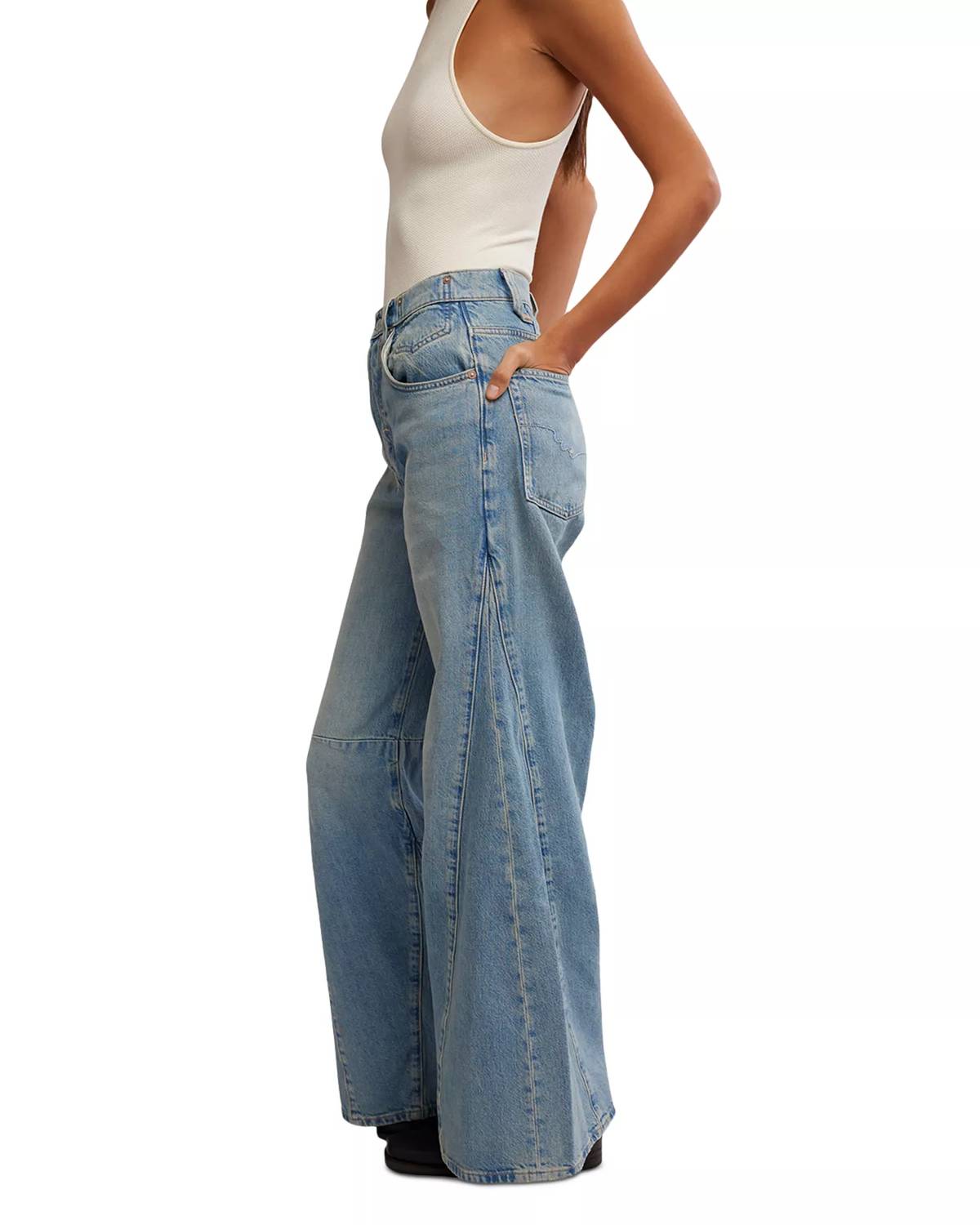 Free People - Eden High Slouchy Jeans