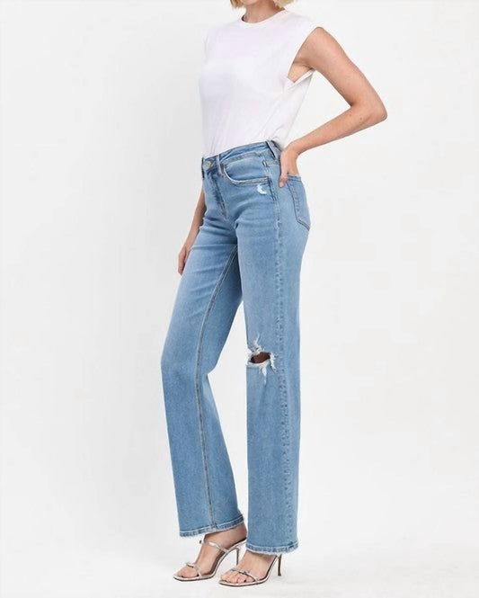 Lovervet - High Rise Slim Wide Jeans