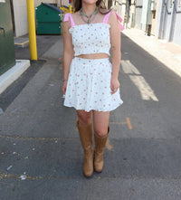 Mable - Blush Blossom Bow Set