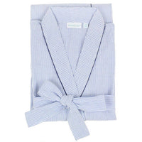 Needham Lane - Striped Seersucker Cotton Robe